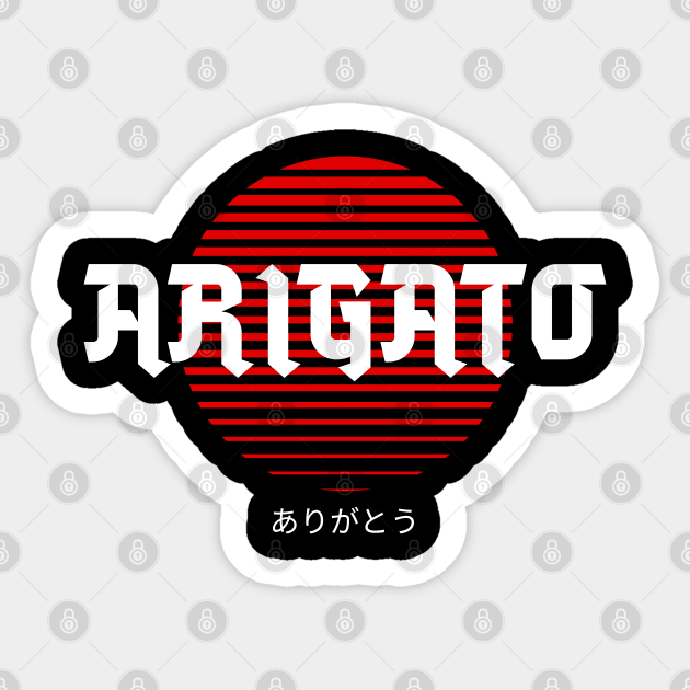 ARIGATO sun Sticker by REG